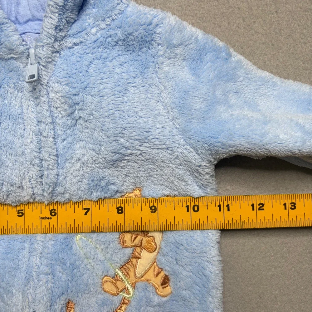 Disney Fleece Pram Unisex 0-3M Blue Winnie‎ the Pooh Vintage Hooded Bunting Suit